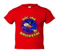 Camiseta bebé Sóc una bruixeta - Rojo, 2 años