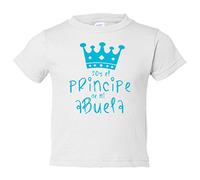 Camiseta bebé Soy el principe de mi abuela - Blanco, 1 año