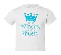 Camiseta bebé Soy el principe de mi abuelo - Blanco, 2 años