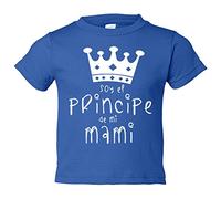 Camiseta bebé Soy el principe de mi mami - Azul Royal, 2 años
