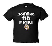 Camiseta bebé Soy el sobrino de mi tío friki - Negro, 2 años