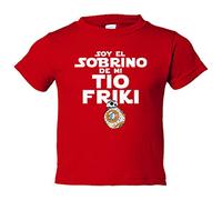 Camiseta bebé Soy el sobrino de mi tío friki - Rojo, 1 año