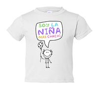 Camiseta bebé Soy la niña mas chachi - Blanco, 1 año