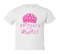 Camiseta bebé Soy la princesa de mis abuelos - Blanco, 2 años