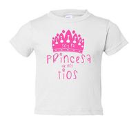 Camiseta bebé Soy la princesa de mis tíos - Blanco, 1 año