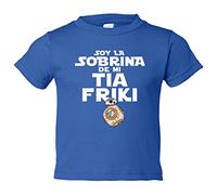 Camiseta bebé Soy la sobrina de mi tía friki - Azul Royal, 1 año