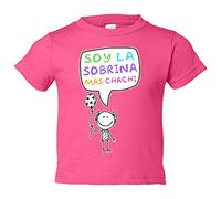 Camiseta bebé soy la sobrina mas chachi - Rosa, 2 años