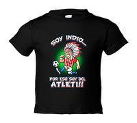 Camiseta bebé Soy un Indio feliz por eso soy del Atleti - Negro, 1 año
