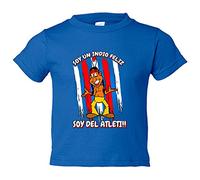 Camiseta bebé Soy un Indio feliz soy del Atleti - Azul Royal, 2 años