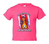 Camiseta bebé Soy un Indio feliz soy del Atleti - Rosa, 1 año