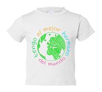 Camiseta bebé Tengo el mejor hermano del Mundo - Blanco, 2 años