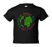 Camiseta bebé Tengo el mejor tío del mundo - Negro, 1 año