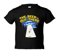 Camiseta bebé The Beer Is Out There friki cervezero - Negro, 2 años