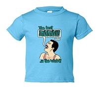 Camiseta bebé The Best Mama In The World - Celeste, 2 años