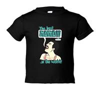 Camiseta bebé The Best Mama In The World - Negro, 2 años
