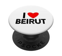 Camiseta Beirut Lebano - Camiseta I Love You Beirut Lebanon PopSockets PopGrip Adhesivo