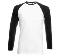 Camiseta béisbol manga larga hombre - Top raglán con camiseta Fruit of the Loom