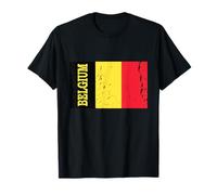 Camiseta Belga de Bélgica con diseño de Bandera Belga Camiseta