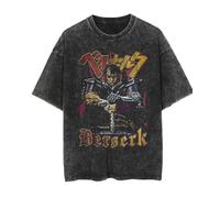Camiseta Berserker Guts Casca Griffith Anime Merch Camisetas lavadas de Manga Corta Regalos Adolescentes Niños Niñas Hombres Mujeres