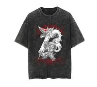Camiseta Berserker Guts Casca Griffith Anime Merch Camisetas lavadas de Manga Corta Regalos Adolescentes Niños Niñas Hombres Mujeres