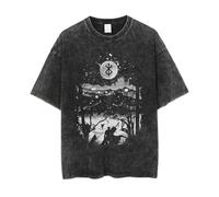 Camiseta Berserker Guts Casca Griffith Camisetas lavadas de Manga Corta Anime Merch Regalos Adolescentes Niños Niñas Hombres Mujeres