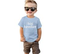 Camiseta Big Brother para bebé niño Little for Big Gran Hermano T-Shirt para niños, camiseta de verano de manga corta, top holgado, camiseta para niños, camisa para niños, camiseta de verano para