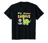 Camiseta Big Sister Saurus para Hermanas, Hijas, Hermanos Camiseta