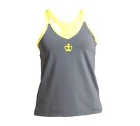 Camiseta Black Crown Helsinki Gris Amarillo Mujer