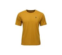 Black Diamond - Ropa para trail running - M Distance SS Tech Tee Amber de Lana - Talla L - Amarillo Amarillo L