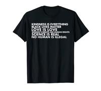 Camiseta Black Lives Matter Kindness, Love Is Love Camiseta