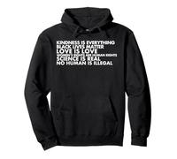Camiseta Black Lives Matter Kindness, Love Is Love Sudadera con Capucha