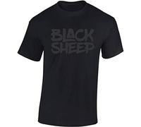 Camiseta: Black Sheep - Oveja Negra - Regalo-s Hombre y Mujer - T-Shirt Hip Hop Rap - Gángster - Biker Auto Coche Moto Deporte - MMA Combate - USA -Cárcel (XXL)