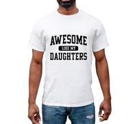 Camiseta blanca de algodón para hombre, camiseta blanca para hombre, con texto en inglés "Like My Men", divertida para el día del padre, gris oscuro, 3XL
