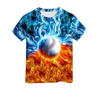 Camiseta Blanca Niño - Camiseta de neón teñida para niños y niñas Camiseta teñida Camiseta Hippies Camiseta para niños Mayores Talla 6 a 16 años (Sky Blue 4-5 Years)