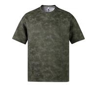 Camiseta blanca para hombre y hombre, camiseta blanca de verano, teñido anudado, retro, manga corta, para una moda moderna y holgada, Ejercito Verde, 4XL