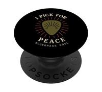 Camiseta Bluegrass Jam Banjo Picker para músicos folclóricos, Banda de Cuerdas PopSockets PopGrip Adhesivo