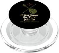 Camiseta Bluegrass Jam Banjo Picker para músicos folclóricos, Banda de Cuerdas PopSockets PopGrip para MagSafe