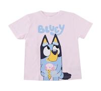 Camiseta Bluey Manga Corta para Niños y Niñas - Camiseta Infantil Transpirable, Suave y Cómoda, Ropa para Verano, Uso Diario y Excursiones