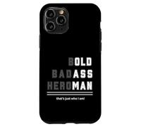 Camiseta Bold Badass Heroman That's Just Who Old Guy Carcasa para iPhone 11 Pro