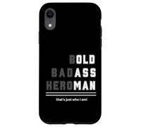 Camiseta Bold Badass Heroman That's Just Who Old Guy Carcasa para iPhone XR