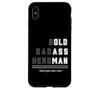Camiseta Bold Badass Heroman That's Just Who Old Guy Carcasa para iPhone XS MAX