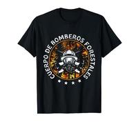 Camiseta bombero Forestal Hombre Regalo Fuego Bosque Camiseta