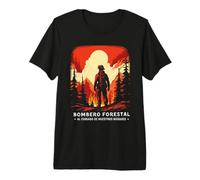 Camiseta Bombero Forestal Hombre Regalo Fuego Bosque Camiseta Premium