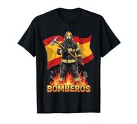 Camiseta Bomberos Acción Uniformidad Emergencia Camiseta
