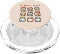 Camiseta Book Lover Cottagecore Reading is My Jam PopSockets PopGrip para MagSafe