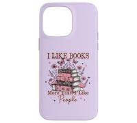 Camiseta Book Lover I Like Books More Than I Like People Carcasa para iPhone 14 Pro MAX