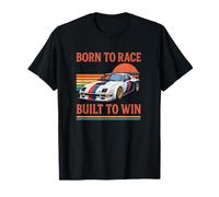 Camiseta Born to Race - Diseño Retro de Coche Deportivo Camiseta
