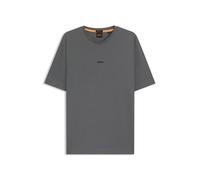 Camiseta BOSS para hombre de manga corta de algodón estilo casual gris abierto 062 XL