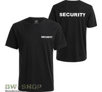 CAMISETA BRANDIT SECURITY NEGRA CON INSCRIPCIÓN PROTECCIÓN CONTRA LA VIGILIA ...