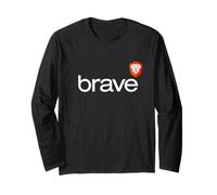 Camiseta Brave Browser con Logotipo de león Red de Seguridad rápida Manga Larga